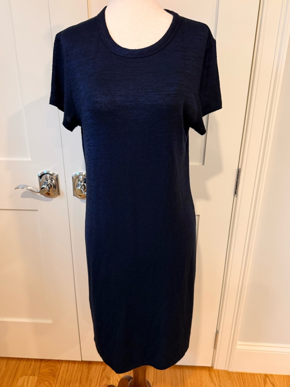 rag & bone Salute Navy Short-Sleeve Knee Length Knit Dress